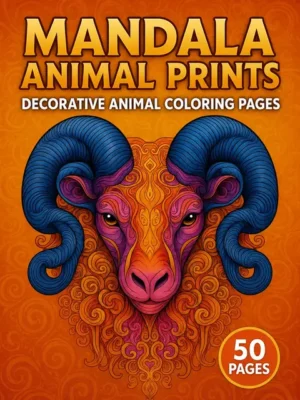 Mandala Animal Prints – 50 Decorative Animal Pages