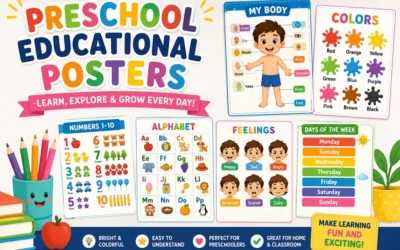 Preschool educational posters