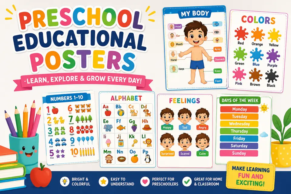 preschool educational posters